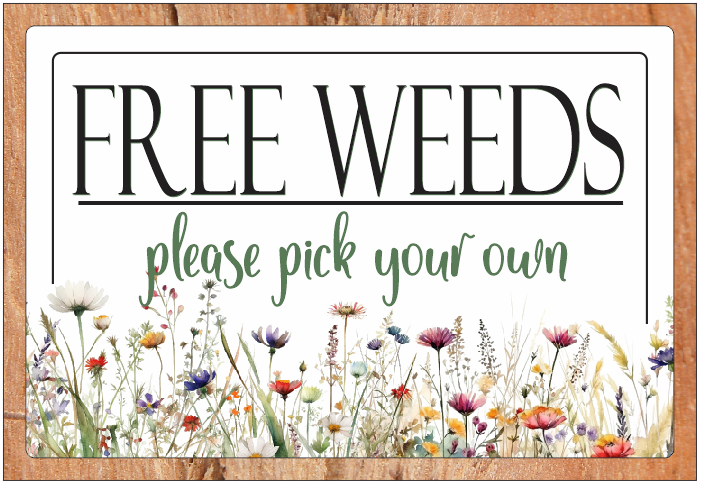Free Weeds - Outdoor Friendly – Willow Hill Designs