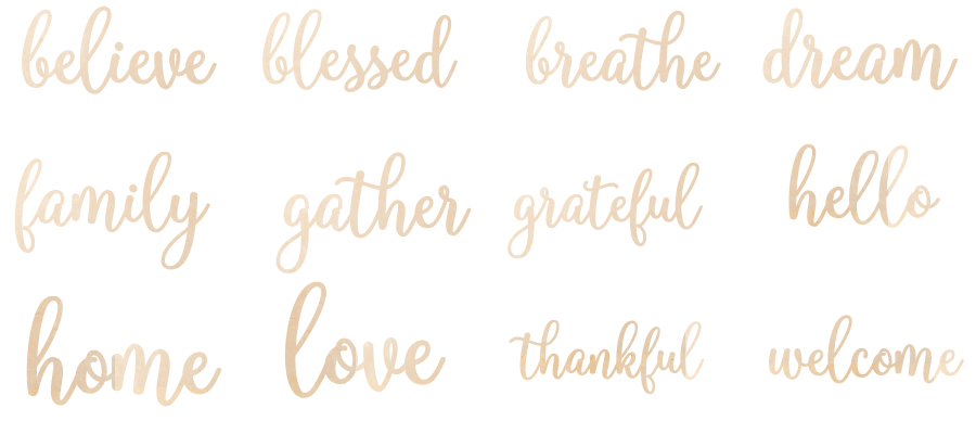 Word One Lettering Font #1 - One Word Overlays – Willow Hill Designs