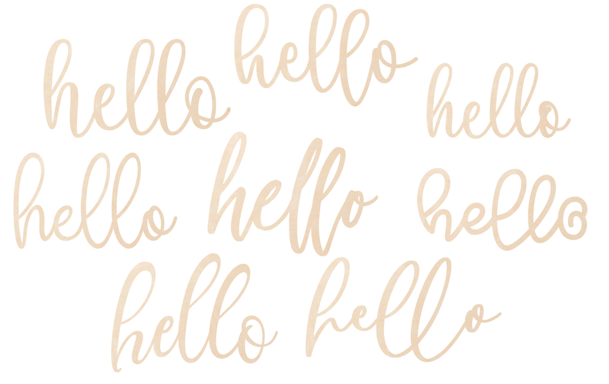 Print Sample Document Hello Hello - Font Samples – Willow Hill Designs