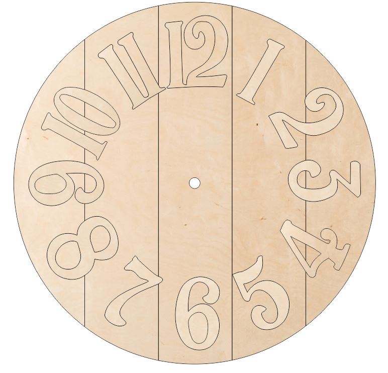 Farmhouse Clock Kits - Laser Cut Numbers – Willow Hill Designs