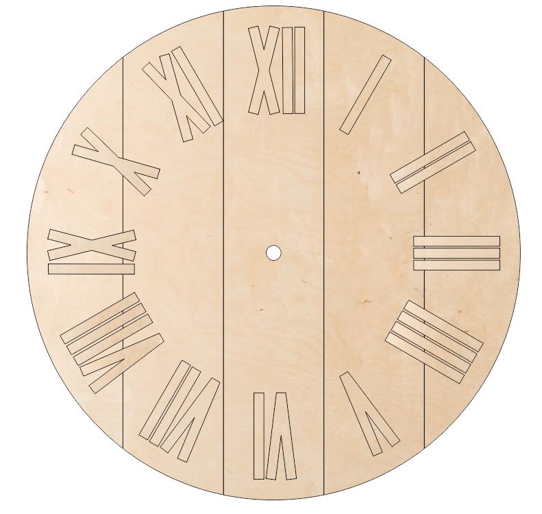 Farmhouse Clock Kits - Laser Cut Numbers – Willow Hill Designs