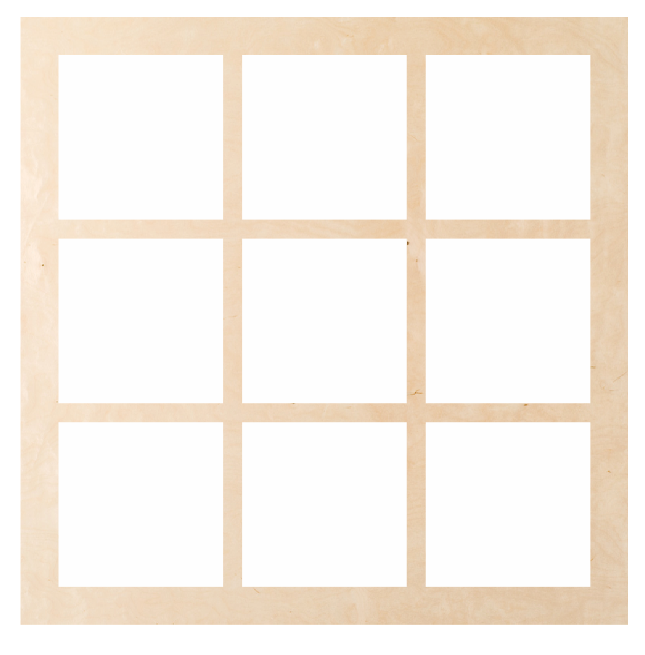 Unique Window Pattern Square Pattern Window - Square 9 Pattern