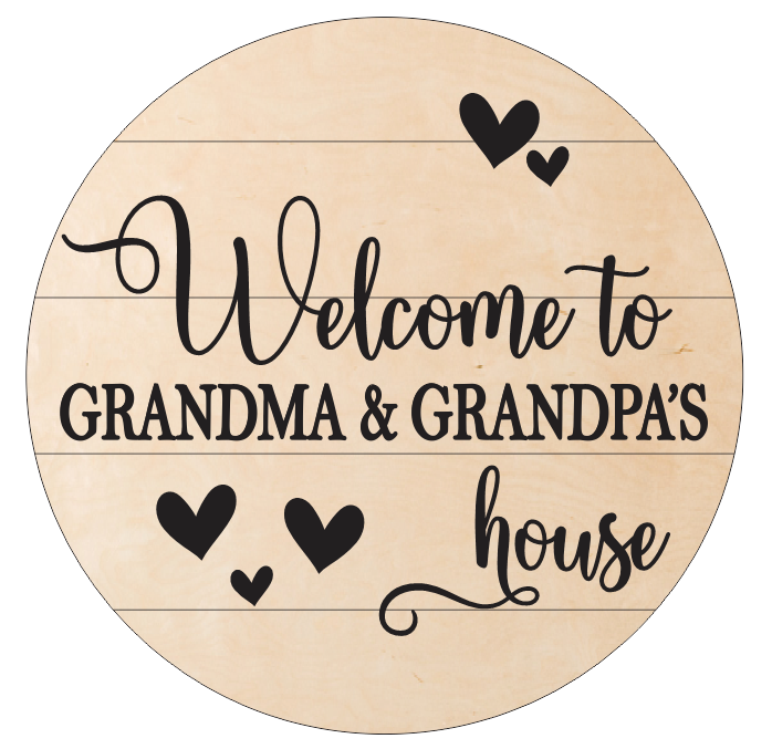 Grandma And Grandpas House Sign There's No Place Like Grandma And
